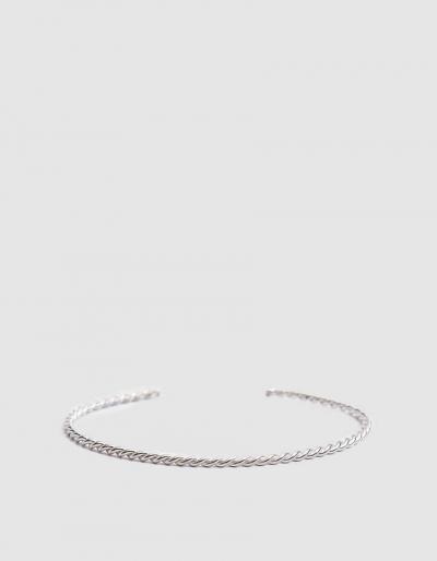 Loren Stewart Sterling Silver Rope Cuff