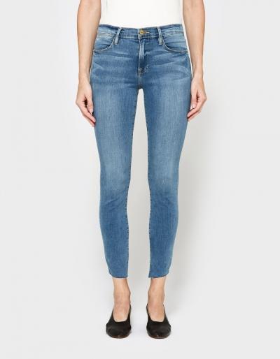 Frame Le High Skinny Cascade Hem In Bennett