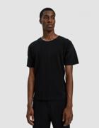 Issey Miyake Homme Pliss  Basic Tee In Black