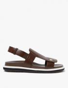 Marni Fussbett Sandal In Dark Tobacco