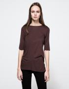 Cheap Monday Say Tee In Oxblood