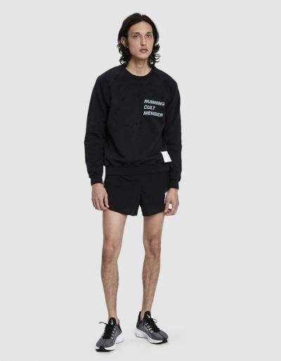 Satisfy Cult Moth Eaten Sweatshirt In Wash Black