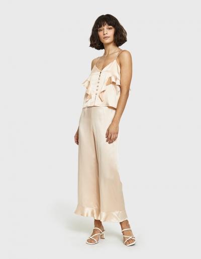 Yune Ho Gemma Ruffle Silk Cami In