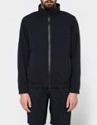 Reigning Champ Stow Away Hood Jacket - Stretch Nylon In Black