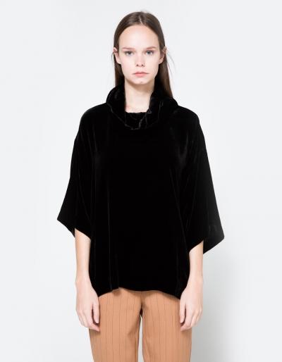 Ganni Hayden Velvet Blouse