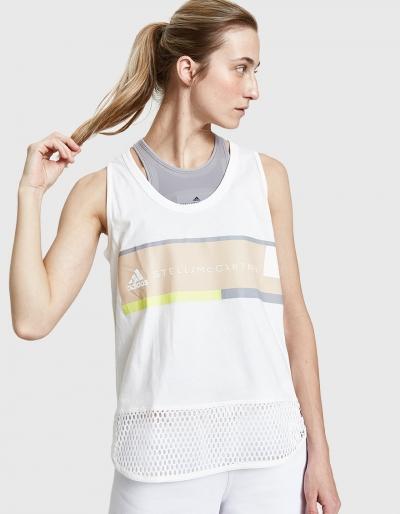 Adidas By Stella Mccartney Essentials Graphic Tank In White