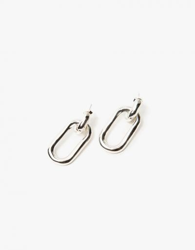 Pamela Love Large Beaumont Earrings In Sterling