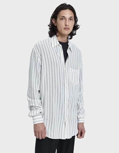 Our Legacy Initial Button Up Shirt In Crepe Cigarill