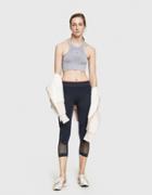 Adidas By Stella Mccartney Seamless Bra In Pearl Grey