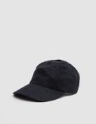 Norse Projects Fake Suede Sports Cap In Black