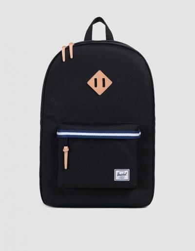 Herschel Supply Co. Heritage Offset Backpack In Black/blue