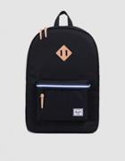 Herschel Supply Co. Heritage Offset Backpack In Black/blue