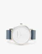 The Horse Brushed Silver/navy Band Watch