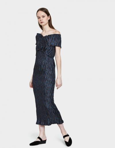 Creatures Of Comfort Brody Dress In Midnight Floral