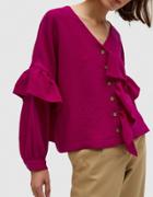Yune Ho Florian Blouse In Fuchsia