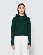 Collina Strada Double Sleeve Hoodie In Green