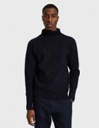 Andersen-andersen Sailor - Symmetrical Turtleneck In Navy Blue