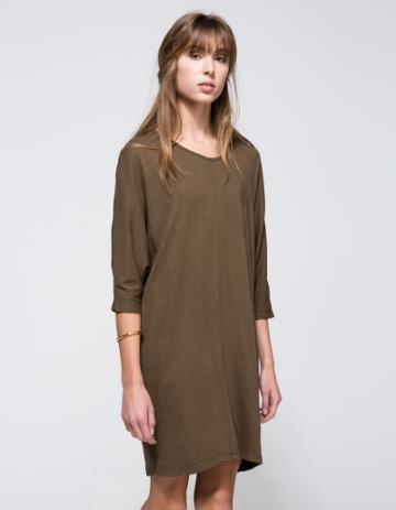 Black Crane Wide Dress