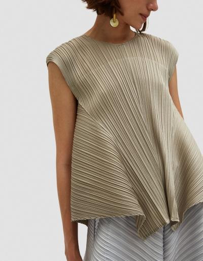 Pleats Please By Issey Miyake Curvy Form Blouse