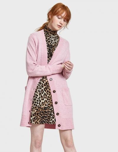 Ganni Mercer Knit Cardigan In