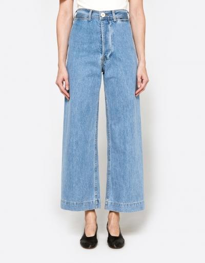 Jesse Kamm Sailor Pant In Light Blue Denim