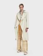 Aalto Trench Coat With Sweatshirt Hood In Beige