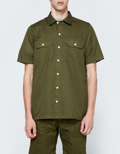 Carhartt Wip S/s Master Shirt In Rover Green