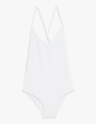 Matteau Swim Cross Back Maillot In Chalk