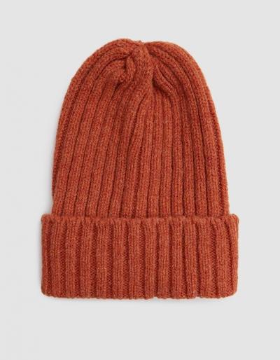 Beams Plus Wool Watch Cap In Orange