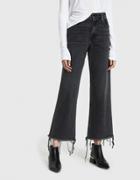 Alexander Wang Tame Loose Kick Denim In Grey Aged