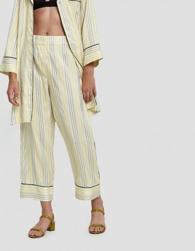 Ganni Bergamot Silk Pull-on Pant