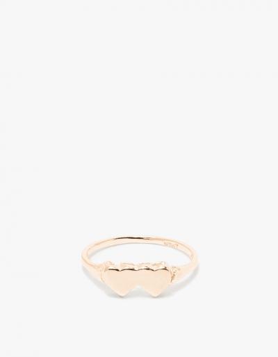 In God We Trust Double Heart Ring