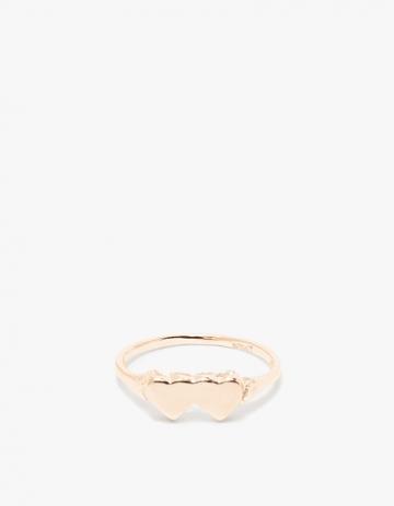 In God We Trust Double Heart Ring
