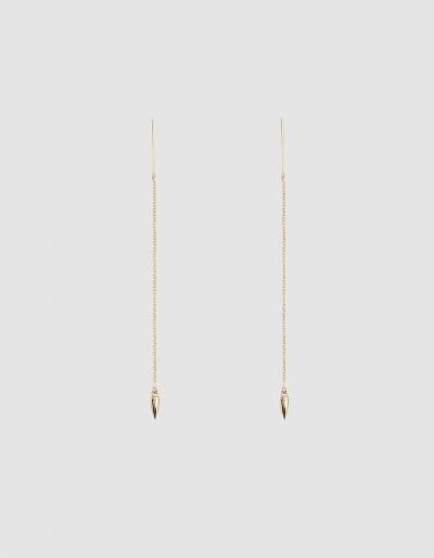 Pamela Love Suspension Gold Thread Earrings
