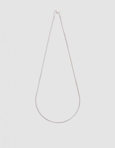 Kathleen Whitaker Silver Snake Chain Necklace