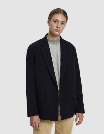 Mijeong Park Oversized Navy Jacket