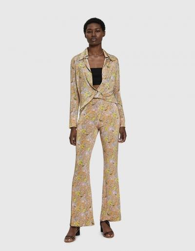 Acne Studios Flared Floral Trouser