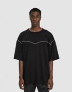 Dries Van Noten S/s Crewneck Tee In Black/ecru