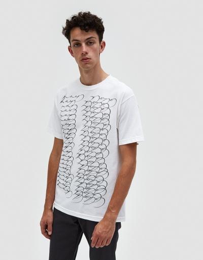 Know Wave Ekg Short-sleeve Tee In White