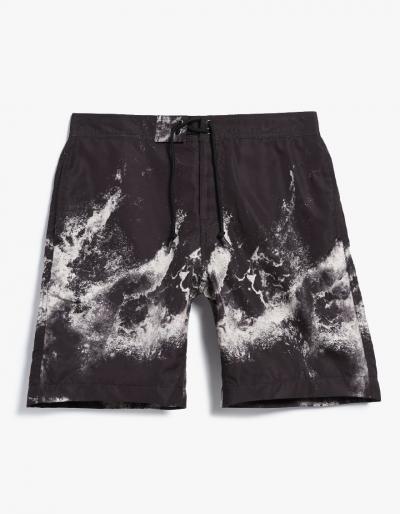 John Elliott Board Shorts In Black Wave
