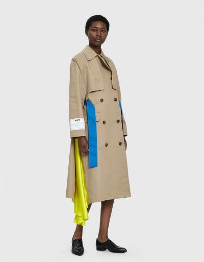 Msgm Classic Belted Trench Coat