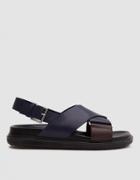 Marni Fusbett Sandal In Burgundy/ocean