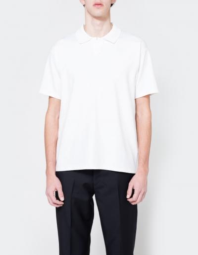 Acne Studios Norfolk Polo In Chalk White