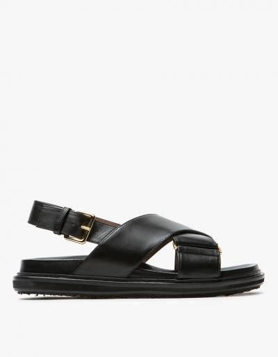 Marni Fussbett Sandal In Black