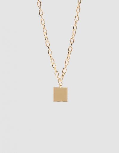 Young Frankk Square Chain Necklace