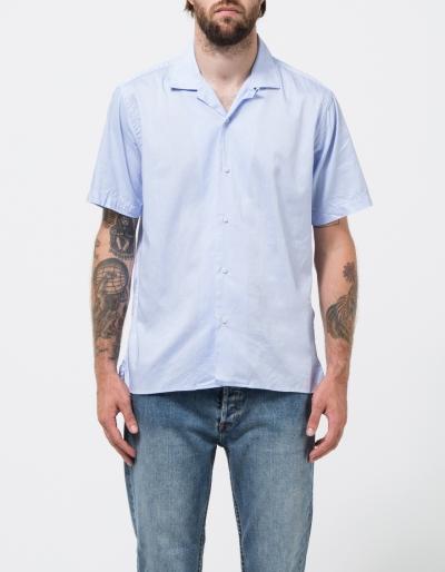 Gitman Brothers Vintage Blue Zephyr Oxford Open Collar