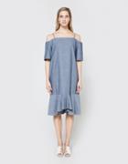 Toit Volant Colette Dress In Chambray