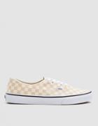 Vans Authentic Sneaker In Apricot Checker