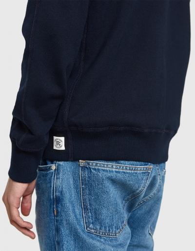 Reigning Champ Core Crewneck In Navy