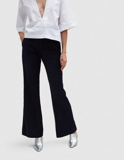 Acne Studios Tessel Cord Pants In Navy